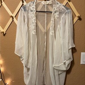Victoria's Secret Sheer Cream Kimono
